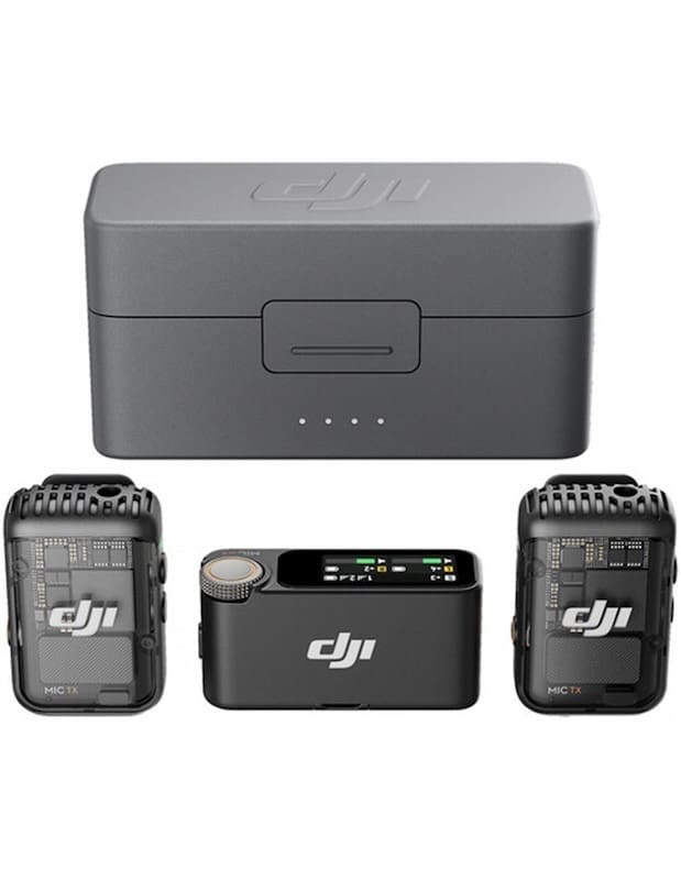 DJI MIC 2 Microfoni (1 ricevitore + 2 trasmettitori)