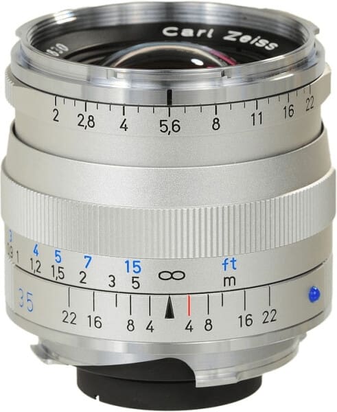 Zeiss Biogon T* 35/2 ZM Silver Per Leica M