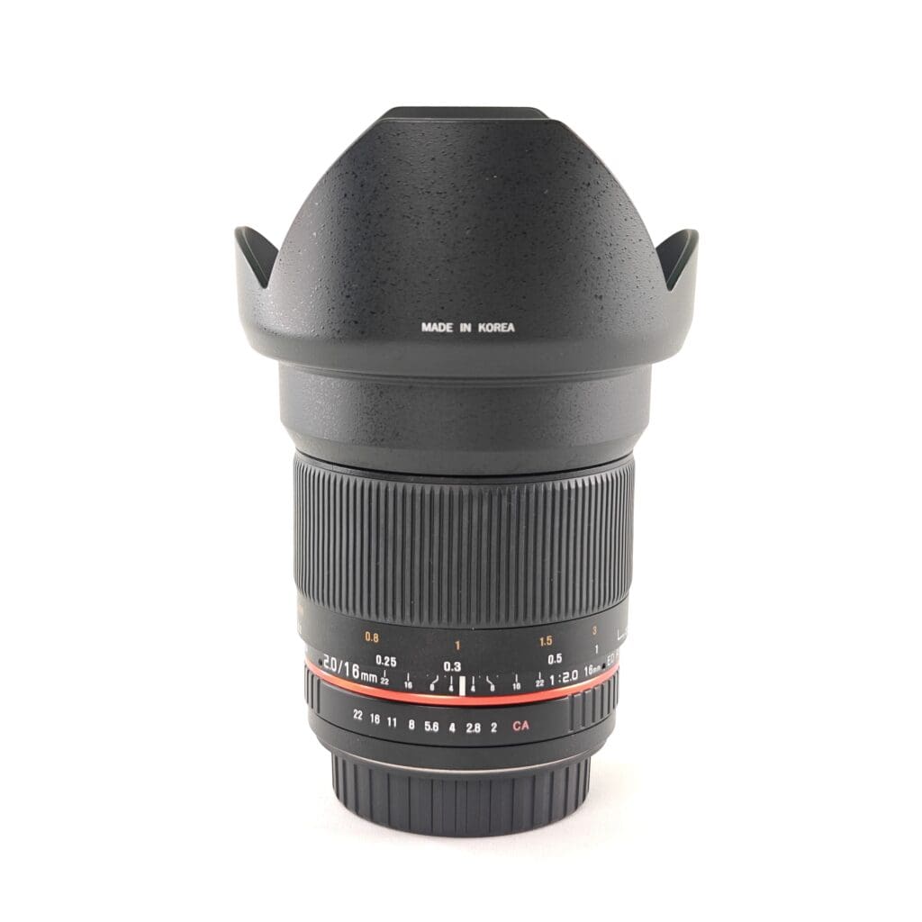 SAMYANG 16/2.0 ED AS UMC per CANON EF