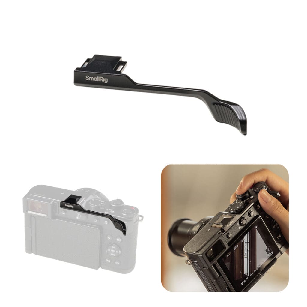 SmallRig 5702 - Impugnatura per pollice per Panasonic LUMIX L10 (Nero)