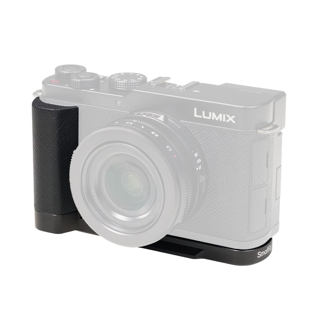 SmallRig 5700 - Impugnatura a piastra di montaggio a L per Lumix L10 (Nero)