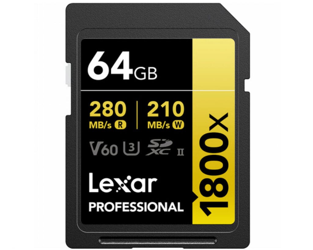 LEXAR 64GB Lexar Professional V60 1800x SDX UHS-II