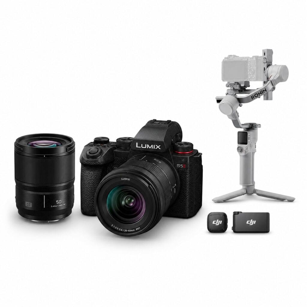 Panasonic S5II + 20-60 + 50/1.8 + Ronin RS4 Mini
